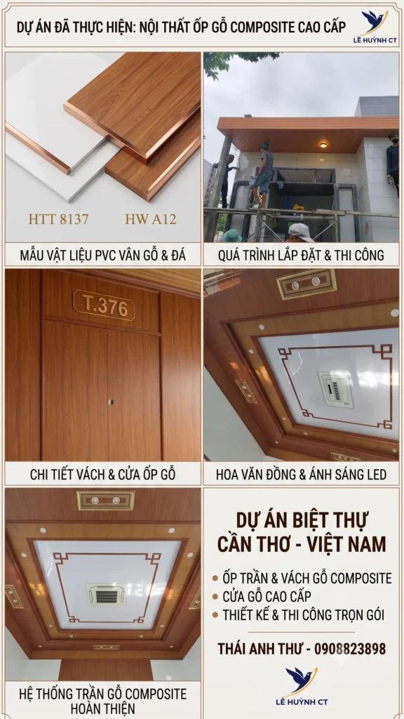 Dự án Nội thất Nhựa Ốp Tường Cty TNHH MTV Thái Anh Thư
