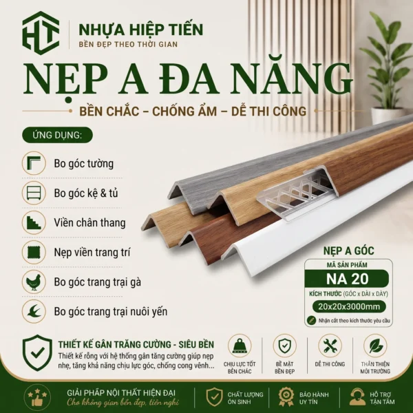 Nẹp A Cao Cấp – Chi Tiết Nhỏ Quyết Định Sự Hoàn Thiện Của Cả Công Trình Ốp Tường