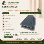 Sàn Nhựa Chịu Lực Giả Gỗ 3m – Ván Sàn SPC Lõi Đặc Lót Gác Lửng | Nhựa Hiệp Tiến - Đen Than Gỗ Tối