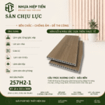 Sàn Nhựa Chịu Lực Giả Gỗ 3m – Ván Sàn SPC Lõi Đặc Lót Gác Lửng | Nhựa Hiệp Tiến - Nâu Đậm Gỗ Óc Chó Sọc
