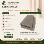 Sàn Nhựa Chịu Lực Giả Gỗ 3m – Ván Sàn SPC Lõi Đặc Lót Gác Lửng | Nhựa Hiệp Tiến - Nâu Ấm Gỗ Óc Chó