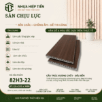 Sàn Nhựa Chịu Lực Giả Gỗ 3m – Ván Sàn SPC Lõi Đặc Lót Gác Lửng | Nhựa Hiệp Tiến - Nâu Gỗ Tự Nhiên