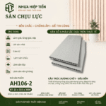 Sàn Nhựa Chịu Lực Giả Gỗ 3m – Ván Sàn SPC Lõi Đặc Lót Gác Lửng | Nhựa Hiệp Tiến - Xám Tro Gỗ Xoài