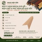 Nẹp V Sàn Nhựa Giả Gỗ – Nẹp Chữ V PVC Vân Gỗ Giá Tốt - Vàng Nâu Gỗ Thông Sọc
