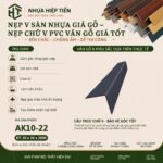 Nẹp V Sàn Nhựa Giả Gỗ – Nẹp Chữ V PVC Vân Gỗ Giá Tốt - Xanh Than Chiều Sâu