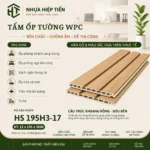 Tấm Ốp Tường Lam Sóng Nhựa Giả Gỗ – Xu Hướng Trang Trí Nội Thất Hiện Đại - Vàng Nâu Gỗ Thông Sọc