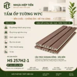 Tấm Ốp Tường Lam Sóng Nhựa Giả Gỗ – Xu Hướng Trang Trí Nội Thất Hiện Đại - Nâu Đậm Gỗ Óc Chó Sọc