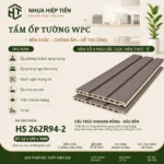 Tấm Ốp Tường Lam Sóng Nhựa Giả Gỗ – Xu Hướng Trang Trí Nội Thất Hiện Đại - Xám Đậm Gỗ Đá