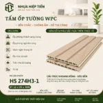 Tấm Ốp Tường Lam Sóng Nhựa Giả Gỗ – Xu Hướng Trang Trí Nội Thất Hiện Đại - Nâu Vàng Gỗ Tầng Bì