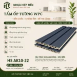 Tấm Ốp Tường Lam Sóng Nhựa Giả Gỗ – Xu Hướng Trang Trí Nội Thất Hiện Đại - Xanh Than Chiều Sâu