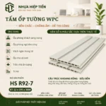 Tấm Ốp Tường Lam Sóng Nhựa Giả Gỗ – Xu Hướng Trang Trí Nội Thất Hiện Đại - Trắng Kem Sang Trọng